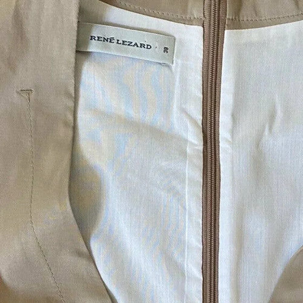 Rene Lezard Beautiful Cotton Poplin Shift‎ Colorblock Dress~38 - Picture 6 of 7
